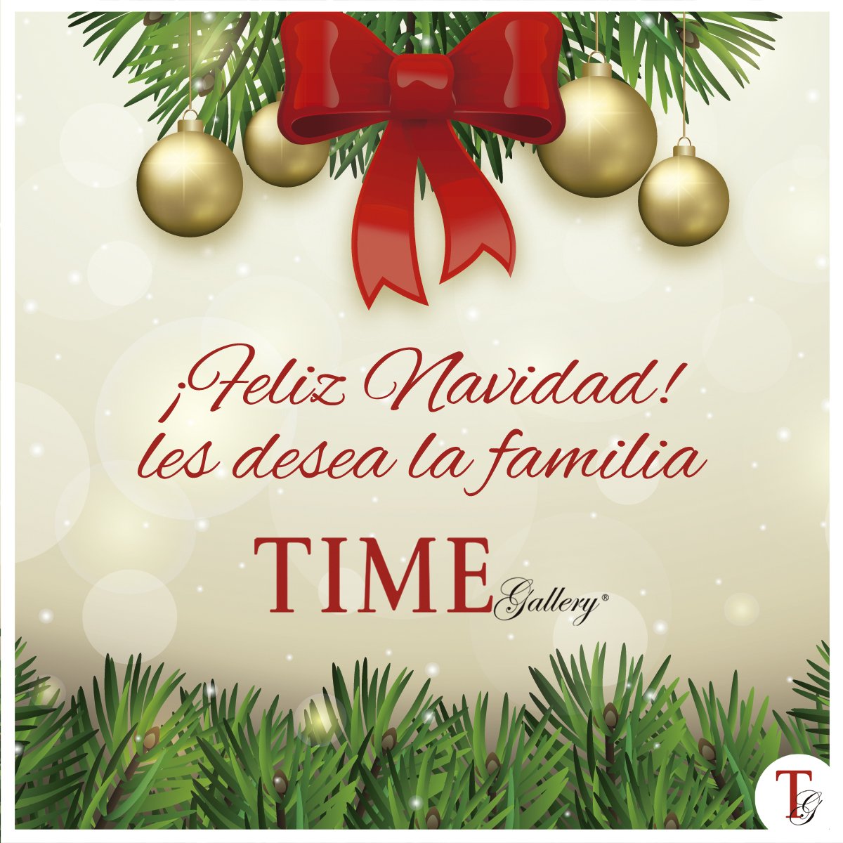 TimeGalleryCol's tweet photo. Hoy es un día muy especial para compartir con aquellas personas que tanto queremos. La familia Time Gallery les desea una noche llena de cariño, amor y mucha paz. ¡Feliz Navidad! https://t.co/IzkhuLitAF