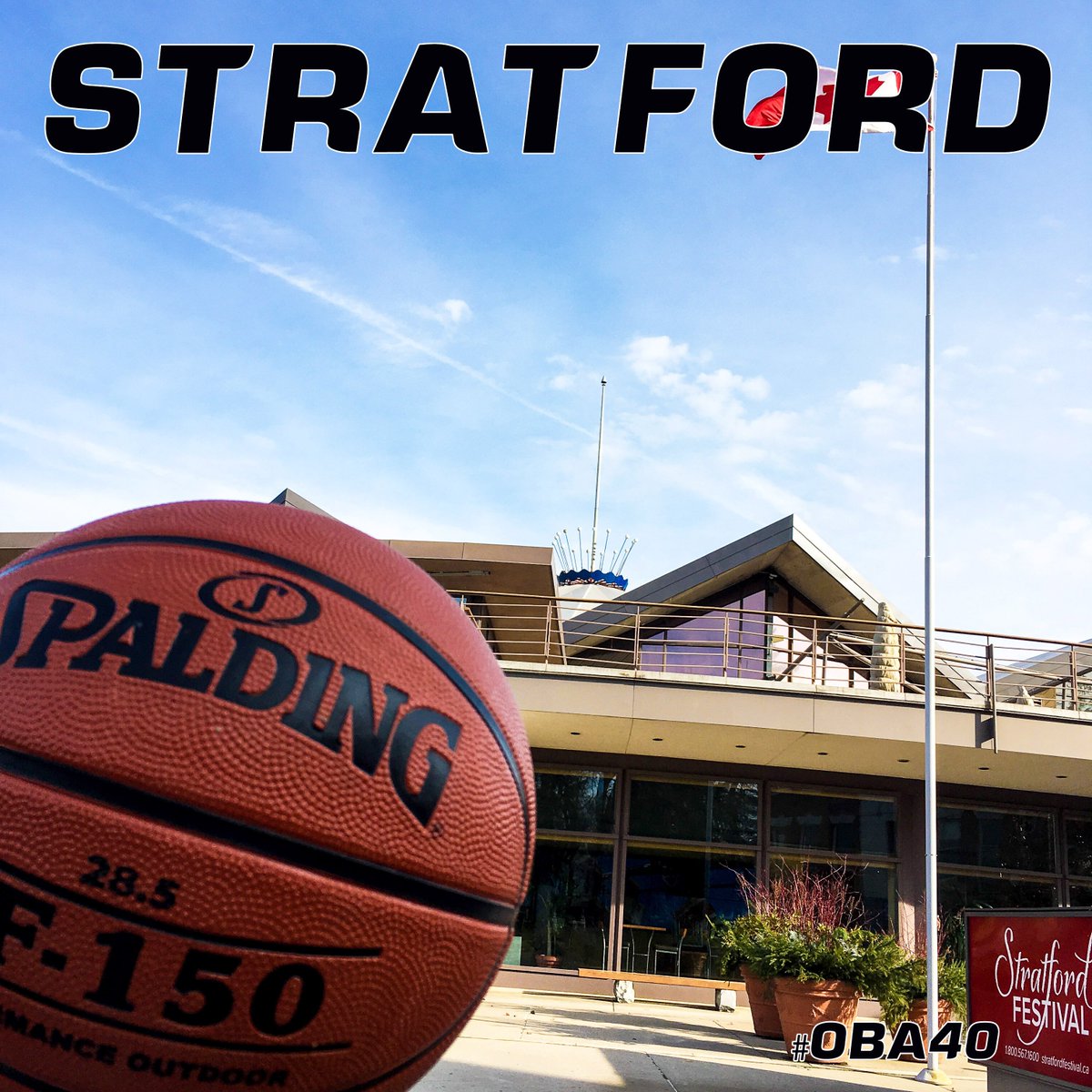 OBABBall's tweet photo. Ontario Basketball is celebrating our 40th Anniversary! Watch for the next 5 days as we go around the province to celebrate our heritage #Stratford #OBA40 https://t.co/XiHlH60jgp