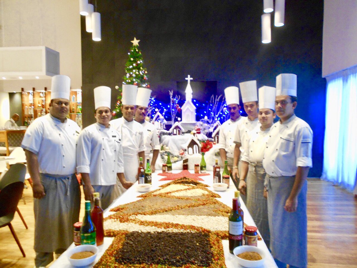 OceanedgeSuites's tweet photo. The best Christmas cakes are made by teams! The staff of OE mixing up ingredients for their Christmas cake #oceanedgesuiteshotel #srilanka https://t.co/D6WVqPVTxc