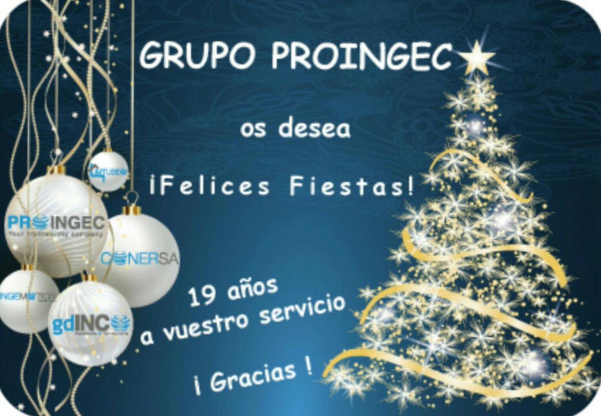 grupoproingec's tweet photo. Desde #GrupoProingec os deseamos a todos #FelizNavidad https://t.co/kAlsattMXB