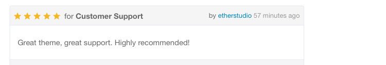 Thank you for the great review. themeforest.net/ratings/2762318