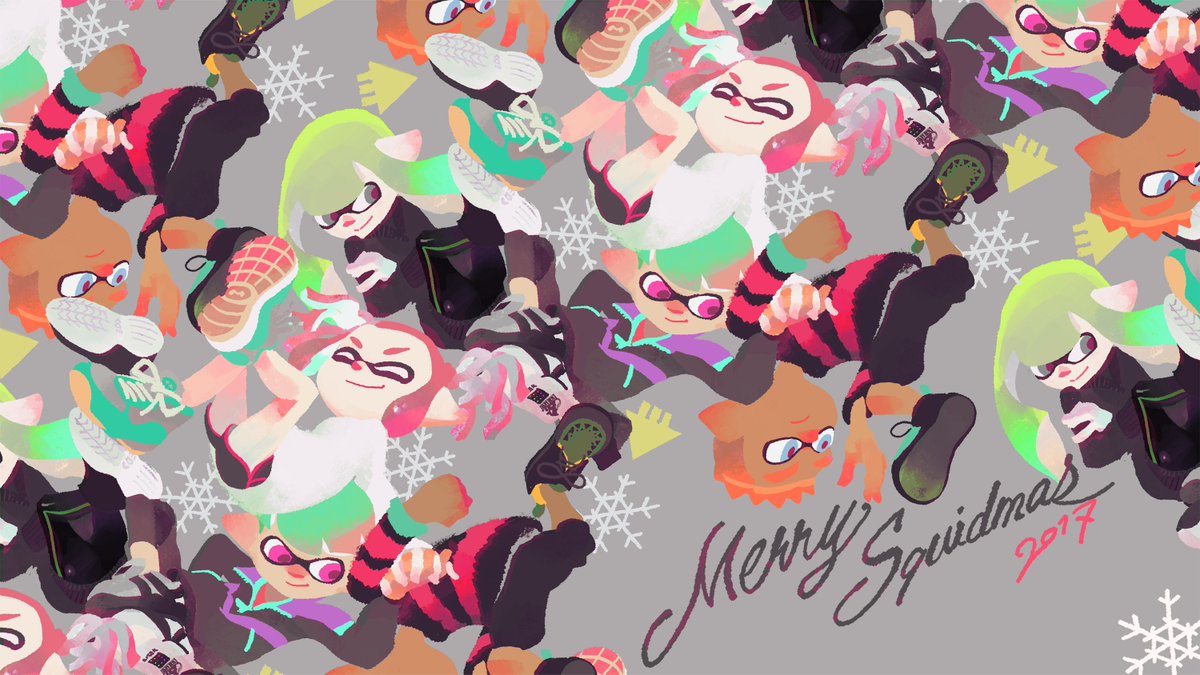 Splatoon スプラトゥーン メリークリスマス 研究員からグリーティングカードが届いたので 皆さんにもご紹介しておこう クリスマスならぬ クリカエシマスだそうだ メリークリカエシマス