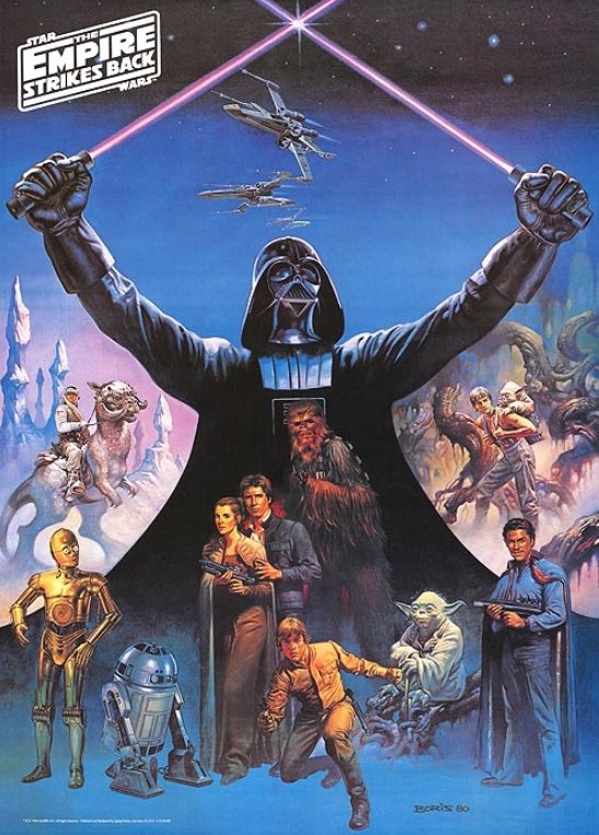 capecoraldwells's tweet image. #STARWARS The Empire Strikes Back #CocaCola promotional Posters by #BorisVallejo 1980