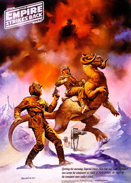 capecoraldwells's tweet image. #STARWARS The Empire Strikes Back #CocaCola promotional Posters by #BorisVallejo 1980