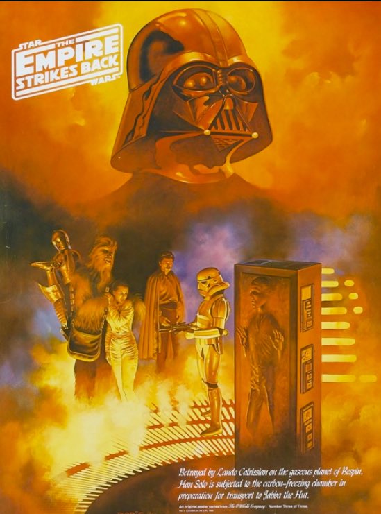 capecoraldwells's tweet image. #STARWARS The Empire Strikes Back #CocaCola promotional Posters by #BorisVallejo 1980