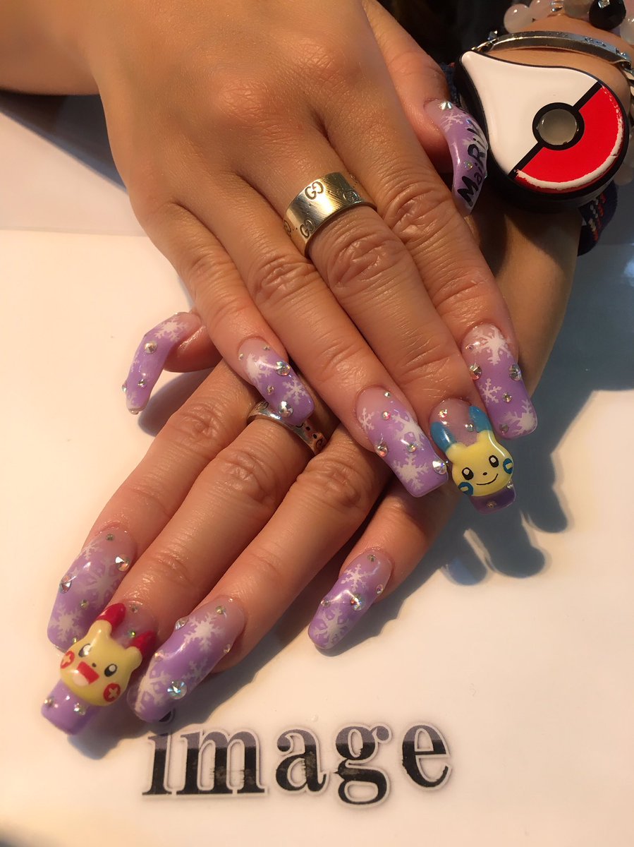 マイリキー No Twitter New ネイル マイナンとプラスル W きゃー かわいすぎるよー 指名してるネイリストさん ネイル中ゴプラぽちぽちも してくれてありがとう ʾʾ ポケモンネイル オリジナルネイル ポケモンgo