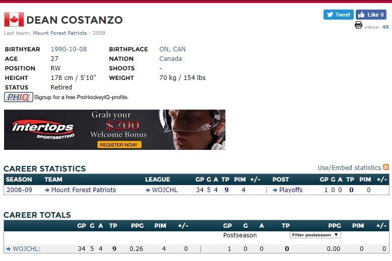 Henrik or should I say Dean Costanzo : A pass first player. He is constantly creating something out of nothing. His teammates should always be aware when he has the puck, because he'll find your tape and you better be able to #TapItIn. #TheClassicDraft2017 #GVWinterClassic