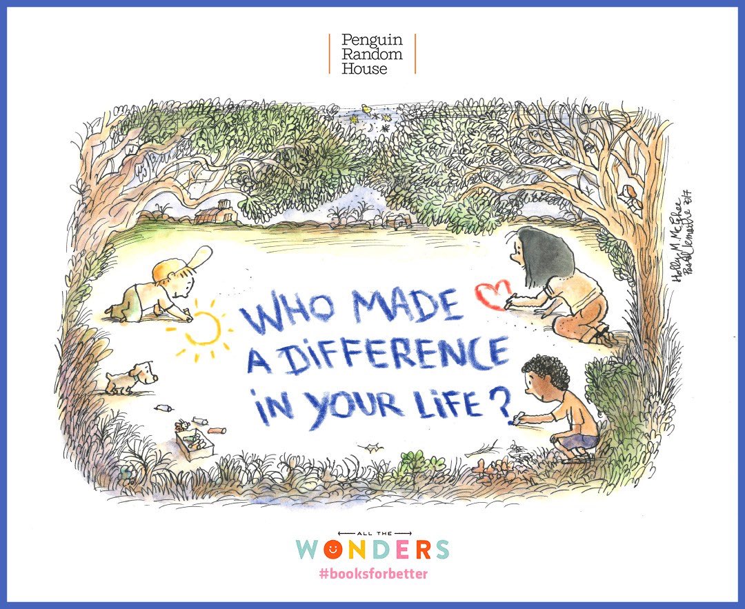 _AllTheWonders's tweet photo. Who made a difference in your life in 2017? Play along, won’t you? RT and respond. #HappyHolidays #booksforbetter #kidlit https://t.co/PgQ37WRQU0