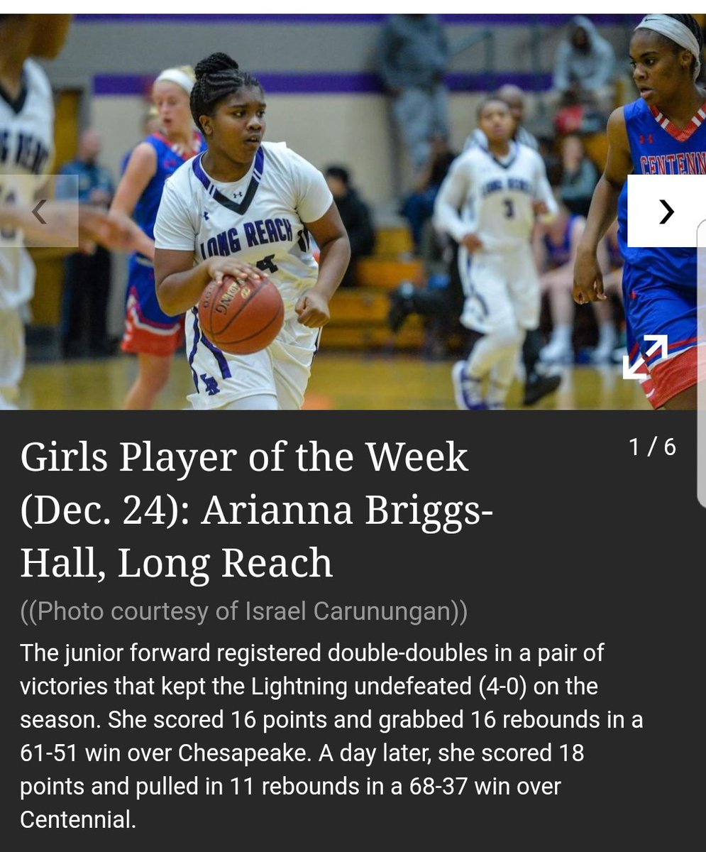 LRHS_CoachKelli's tweet photo. Christmas has come early!!!! Congrats to our very own 2019 Arianna Briggs-Hall on earning HoCo Player of the Week honors leading @LRHSGIRLSBBALL to a 2-0 week
Game 1: 16pts 16reb
Game 2: 18pts 11reb

#24GoLive #24GoDouble #24GoPoW https://t.co/iRW72G01rB