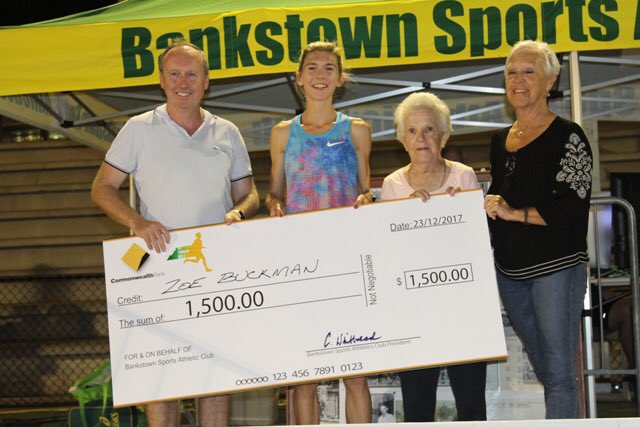 Exciting night of track and field at The Crest, Bankstown last night. Well done to @JordanGusman and @Zoebuckman for taking out the 2 main track events. Promising results from Angus Armstrong in PV and Brandon Starc in HJ.@AthsAust @AthleticsNSW