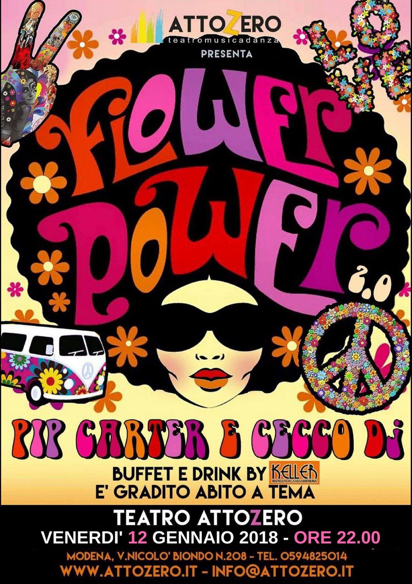 atto_zero's tweet image. #2018isComing #spettacoli #Teatro #Musica #Danza #Attozero #modena 

#SaveTheDate 
#12gennaio2018 #flowerparty