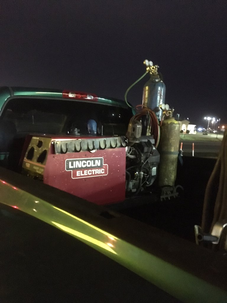 Got the truck rigged out and work ready. <a href="/LincolnElectric/">Lincoln Electric</a> <a href="/PBR/">PBR</a> #RodBurninBullrider