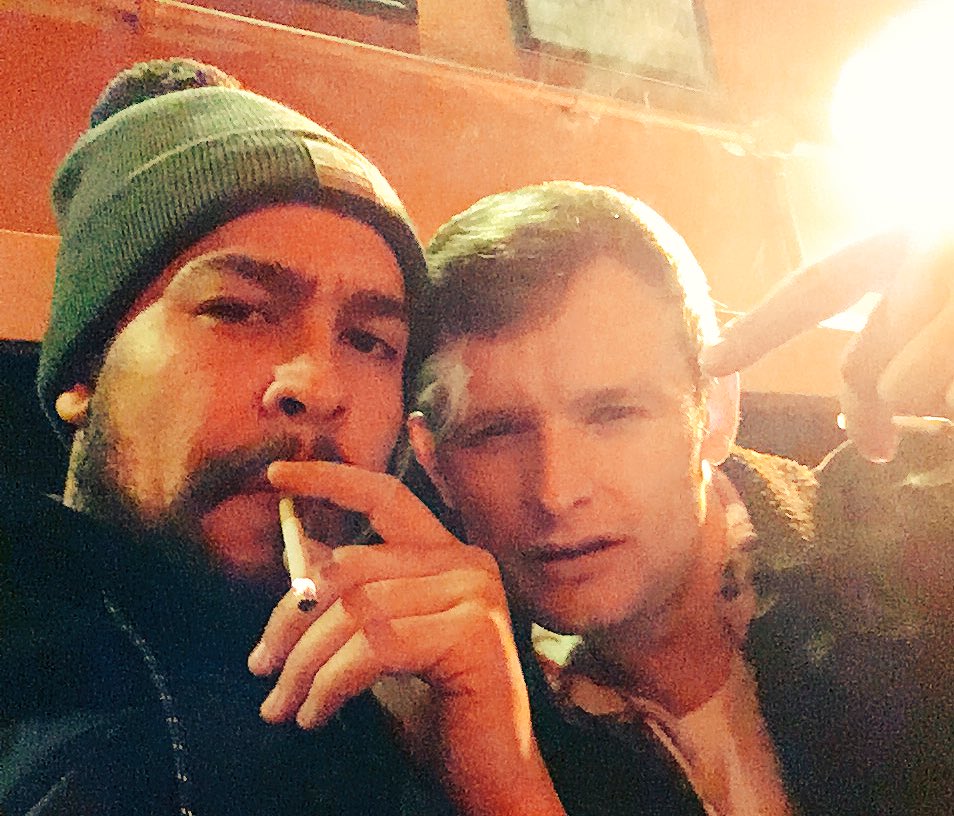iambenjiwild's tweet photo. Catching up with my bro @Roughion talking about plans with @Scullysoul for 2k18 https://t.co/MqHwGBxan1