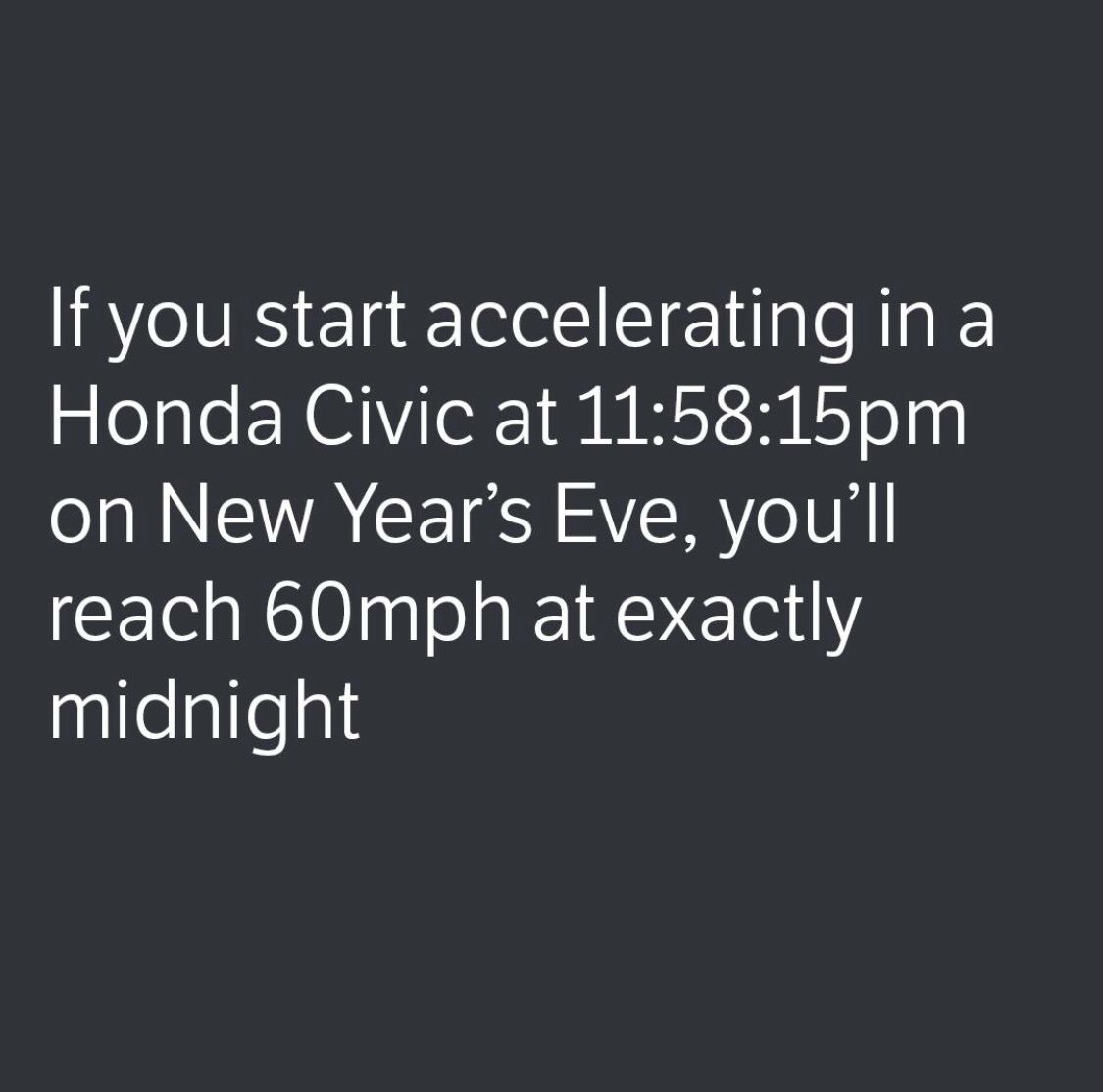 I’ve owned a civic; I can vouch for this