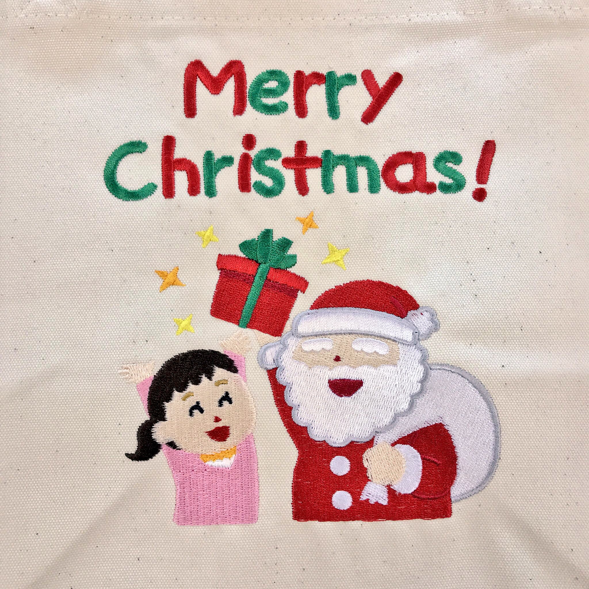 小鮒ネーム刺繍店 メリークリスマス クリスマスディスプレイ用に刺繍してみました 刺繍映えもするこの汎用性 さすがです いらすとや T Co Smwdqc569u Twitter
