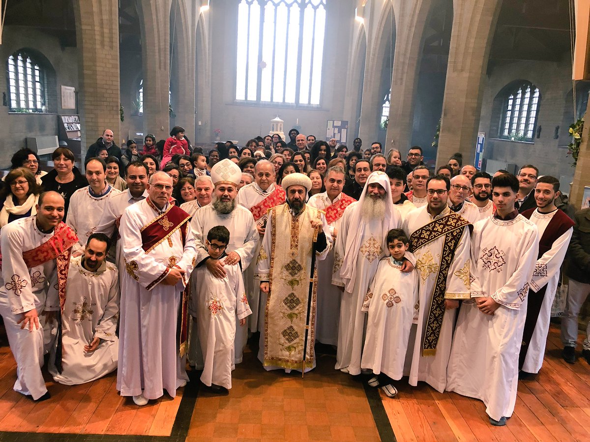BishopAngaelos's tweet photo. Blessed to be with our youngest @CopticDiocese of #London community of #StMary and #StMina in #NewMalden. A wonderful day starting with Liturgy leading into a time of fellowship. https://t.co/8hZNw4Xvdf