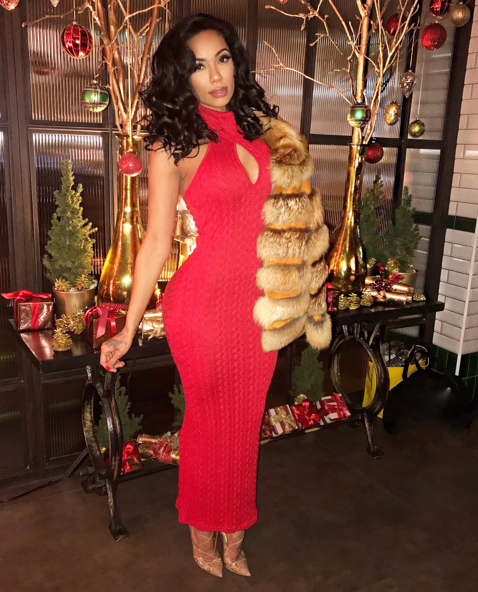 Erica Mena on Twitter: "Dinner tonight in 🇬🇧 Dress: @hotmiamistyles 💋…