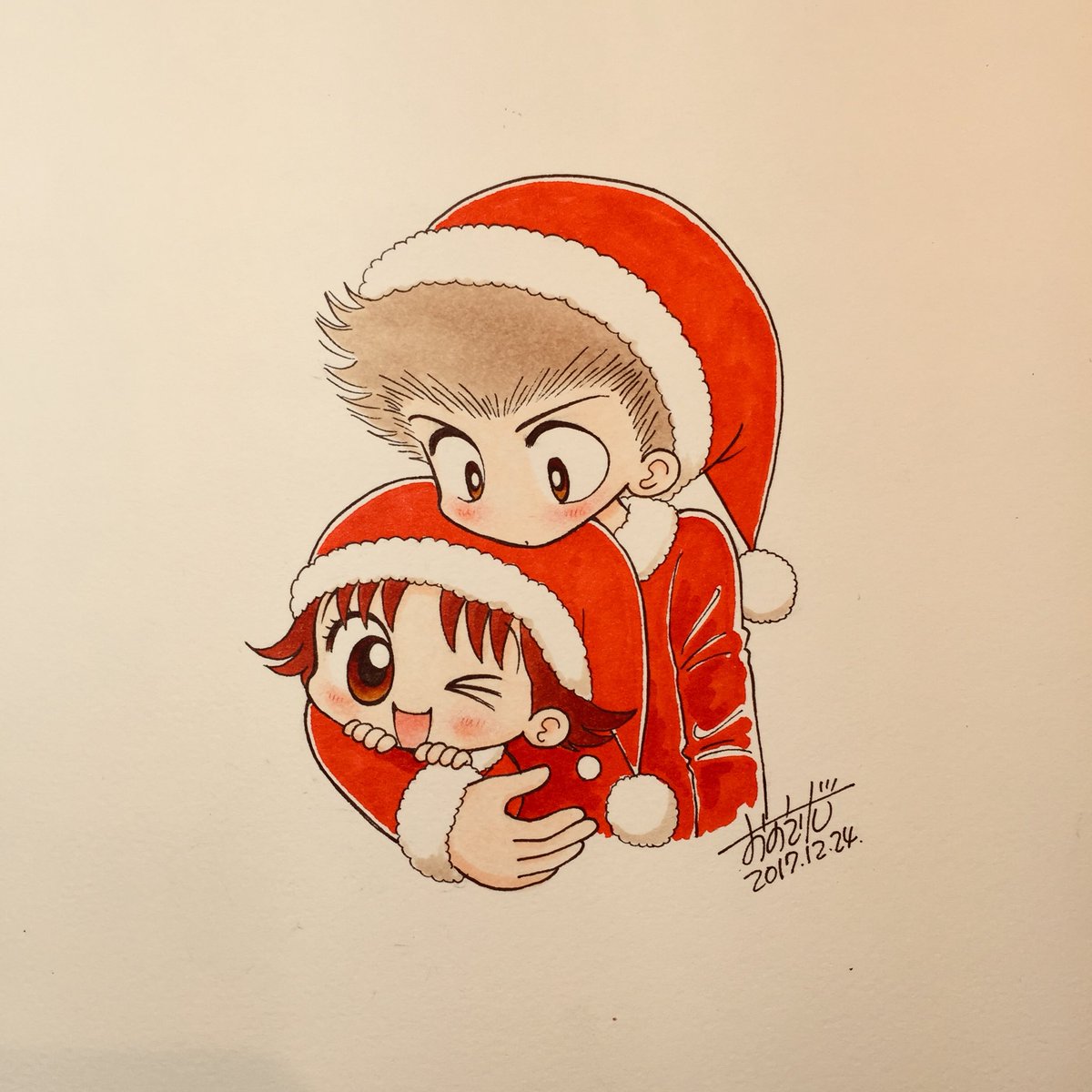 「Merry Christmas! 」|おのえりこ/みい子36巻発売中のイラスト