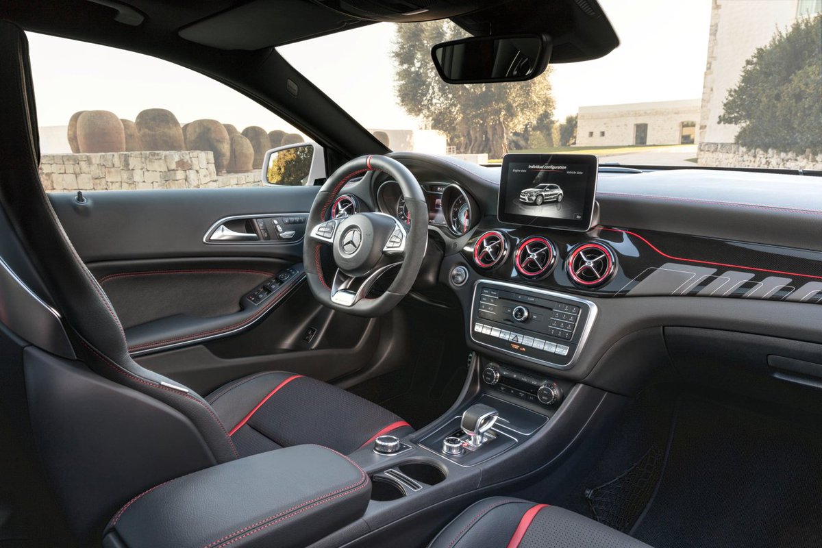 MercedesBenzAD's tweet photo. To sit in the AMG performance seats is to experience high quality materials and sporty elegance close-up.
#GLA #MercedesAMG #50YearsOfAMG https://t.co/FWFI7F5K66