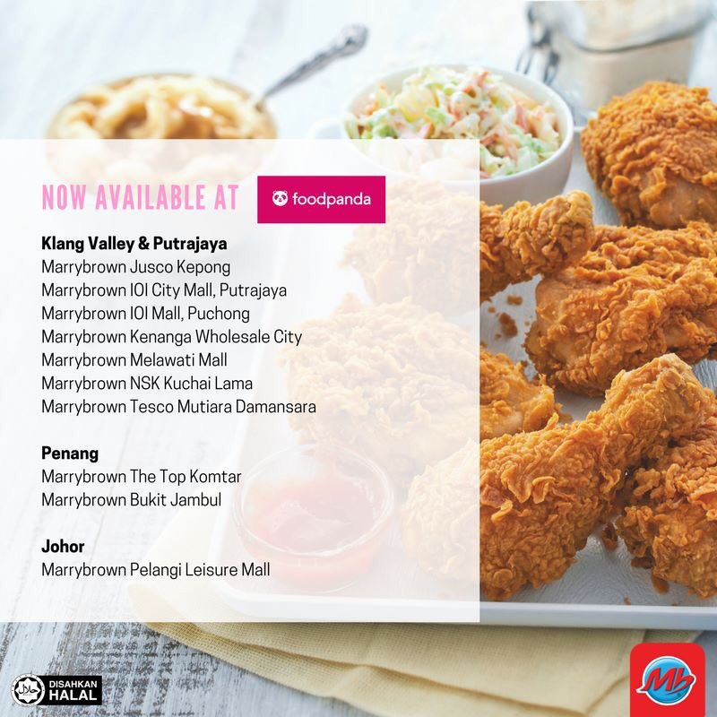 Marrybrown On Twitter Great News Lazy To Tapau Place Your Order Now At Food Panda To Enjoy Delicious Marrybrown At Your Doorsteps Marrybrown Somethingdifferent Https T Co Fvzvwgrwf8