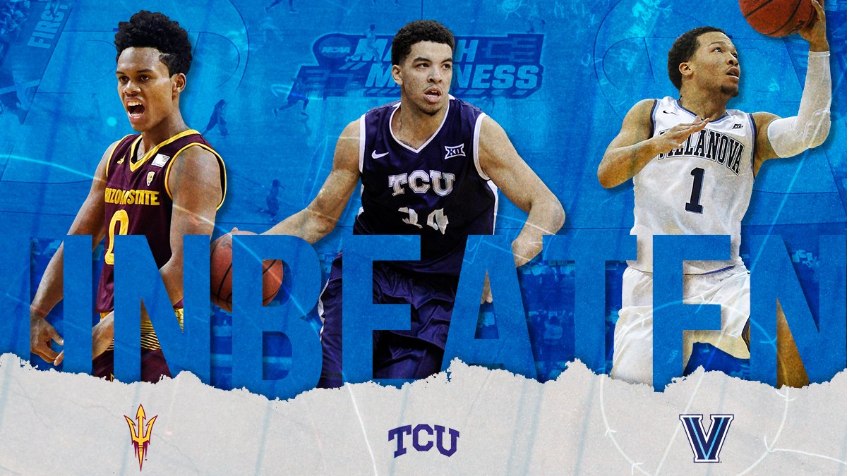 MarchMadnessMBB's tweet image. 3 undefeated teams remain

Arizona State
TCU
Villanova