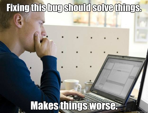 doandaniel's tweet photo. Programmers can relate. #programming #gamedev #indiedev https://t.co/cGFzylKyc6