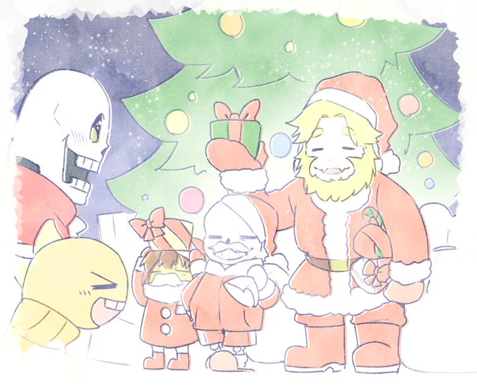 サンフリサンタのクリスマスプレゼント　@frans_wall 