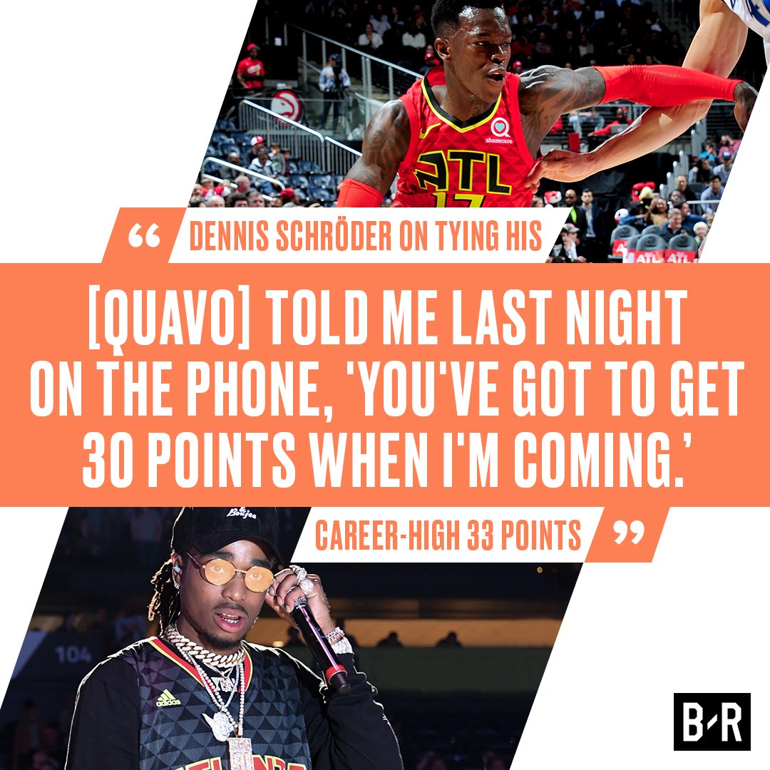 BleacherReport's tweet photo. When Huncho demands 30, you drop 30. https://t.co/l7QXklFHLE