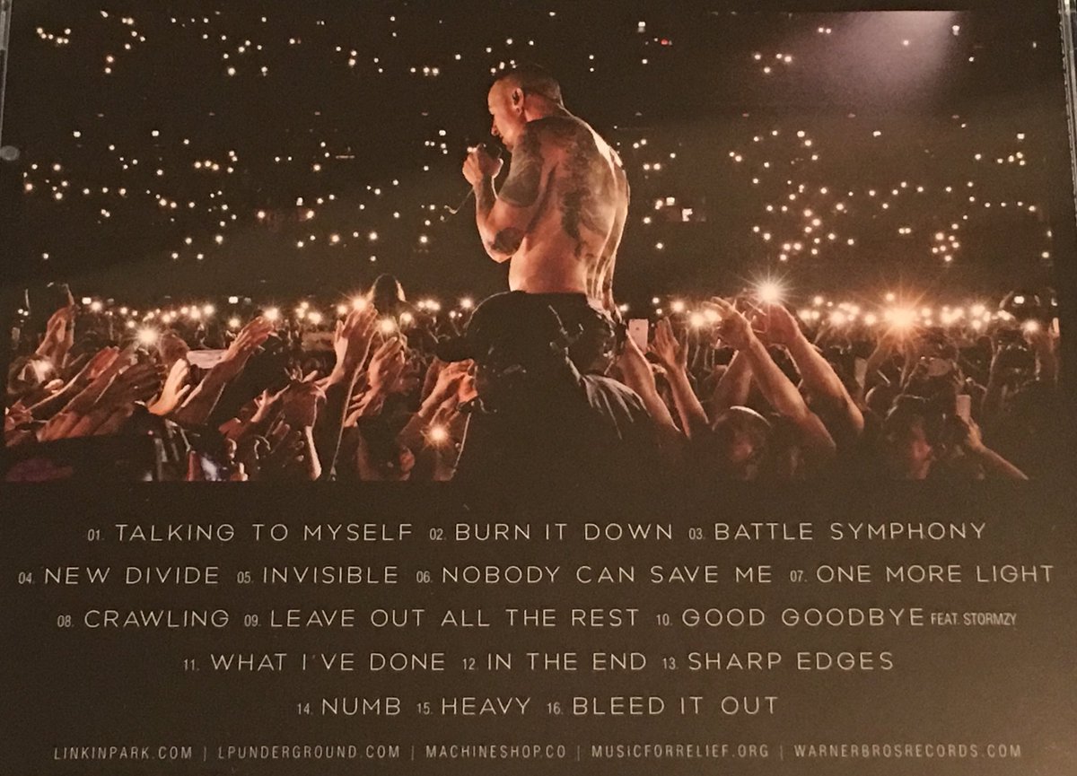 y-sekine せきね on Twitter: "WE DEDICATE THIS LIVE ALBUM TO OUR BROTHER CHESTER WHO POURED HIS HEART AND SOUL INTO ONE LIGHT. LINKIN PARK ／ One More Light Live https://t.co/4ruKuVgm1M #