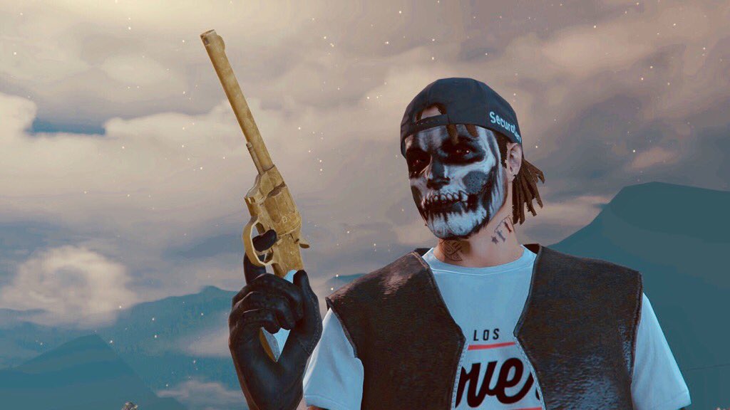 Fear_The_Zombie's tweet photo. #RedDeadRedemption2 Here I come!!! ๐ค ๐ต๐ด #GTAOnline #DoubleActionRevolver #RockstarGames #CycleCycosMC #BlackAndGreen https://t.co/mIZvCaK8pD