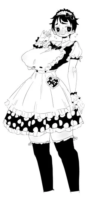 ガタイの良いショート巨乳に似合ってない甘ロリ衣装を着せる。 人はそれを「侘び寂び」と呼ぶのじゃ('◉◞౪◟◉) 