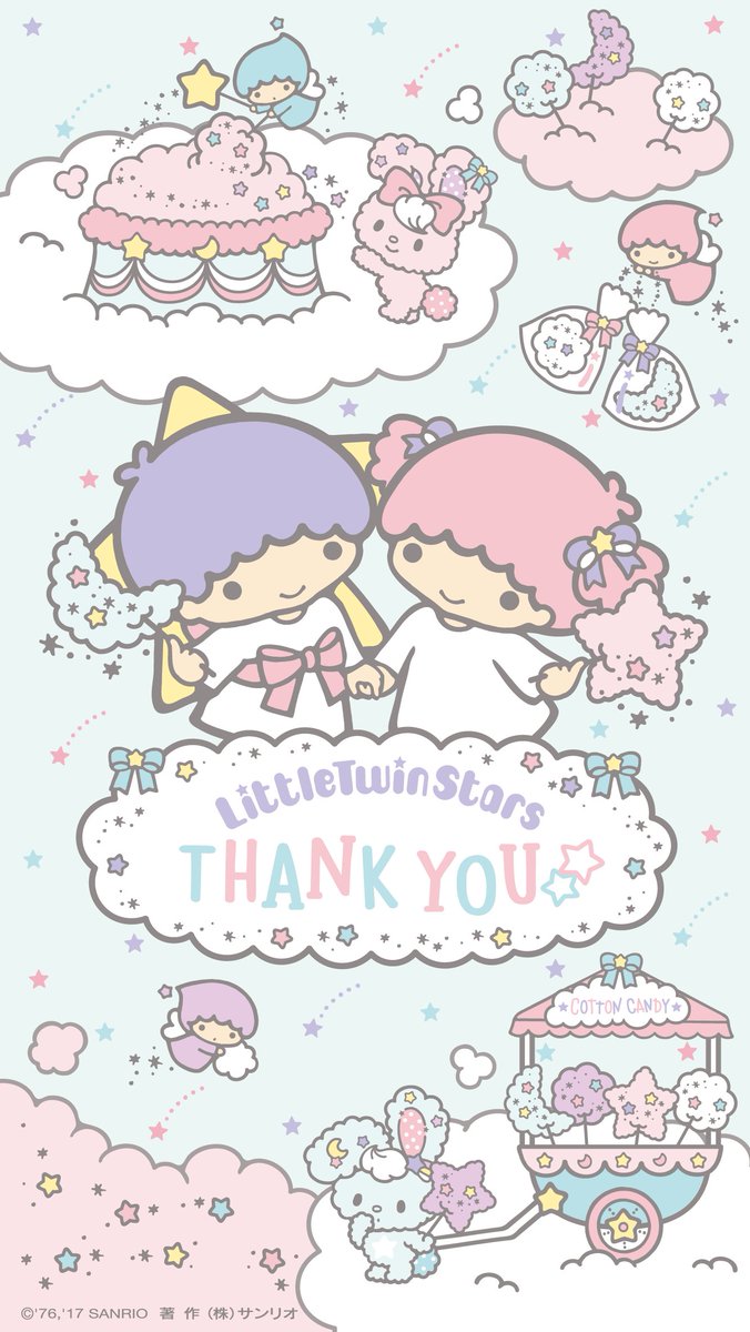 昨日と今日は渋谷MODIのイベントに遊びにきてくれてありがとう☆  そして、誕生日にメッセージをありがとう☆ キキもわたしも照れちゃって…。いつも、大切なお友だちから励まされてとっても幸せ者のキキとララよ☆  ちょっとだけお礼をさせてね♪ 感謝の気持ちをこめて壁紙を贈るね☆ 