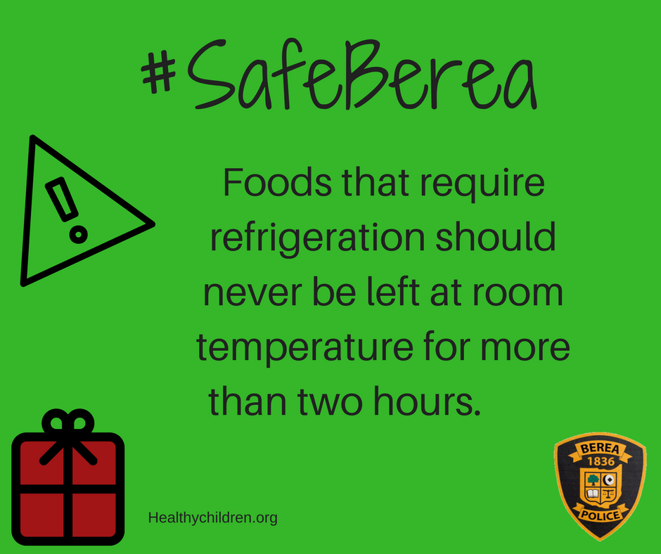 As you prepare your holiday meal, keep this tip in mind. #SafeBerea #HappyHolidays