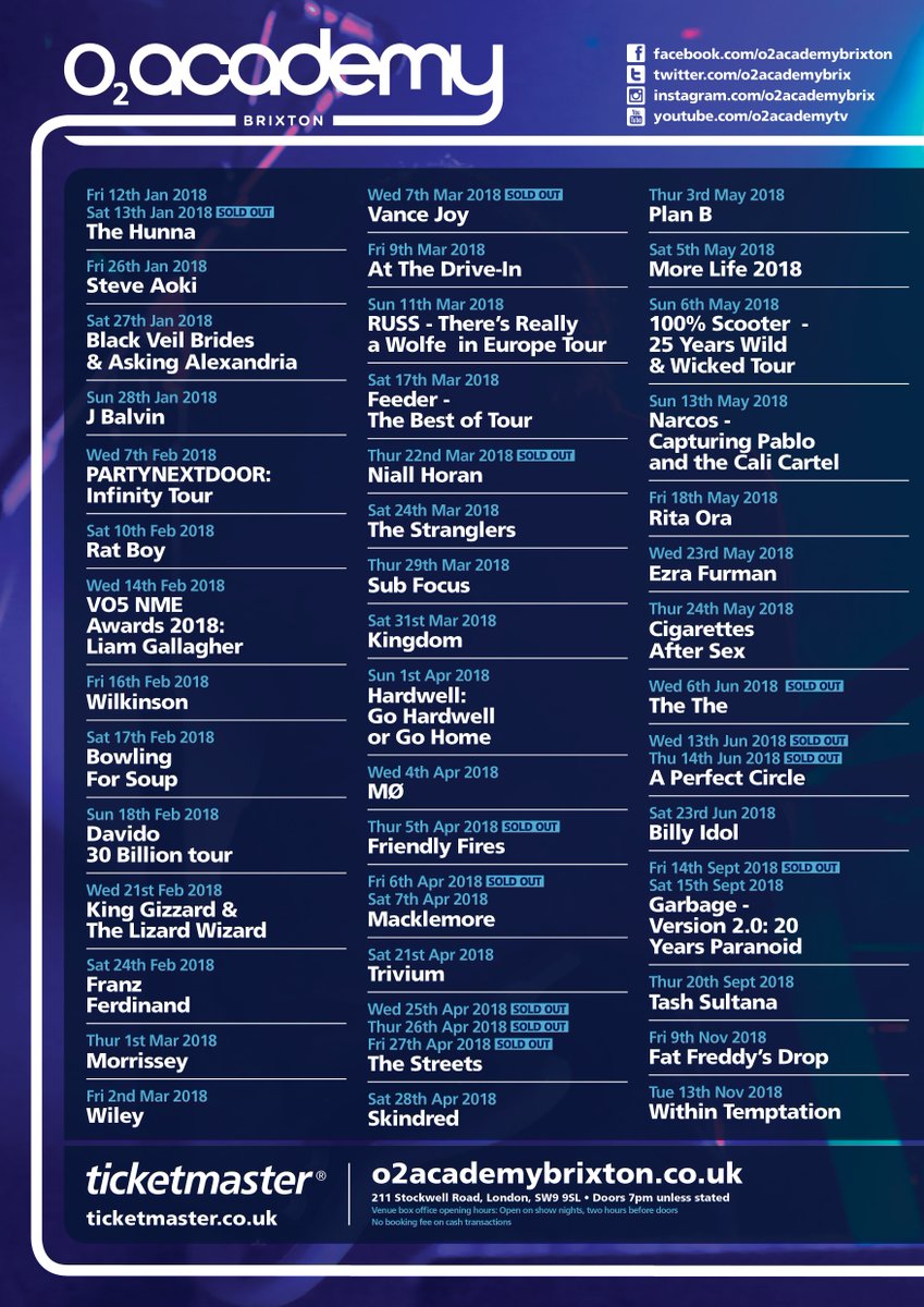 Golden 🎟 time! RT &amp; Follow to win a years supply of gigs, that's a pair of tickets to 1 show every month in 2018! 
Ends 2/1/2018 at 10pm
T&amp;C's: smarturl.it/WINBrix