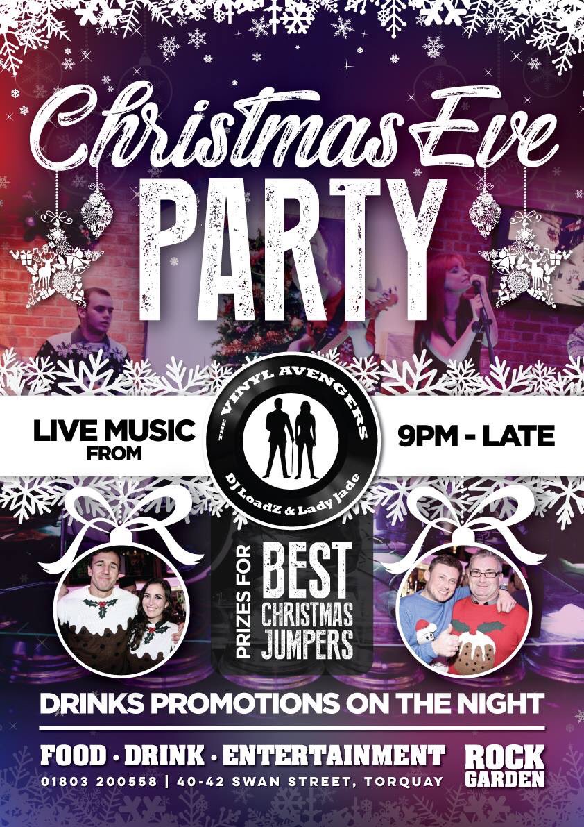 Its the <a href="/vinylavengers/">The Vinyl Avengers</a> Christmas Eve party tonight! #Torquay #christmaseve  #Christmas #party #vinyl #records #dj  #music #sunday <a href="/WOTorbay/">What's on Torbay</a> <a href="/BoostTorbay/">Boost Torbay</a> #drinks #cocktails #christmasparty