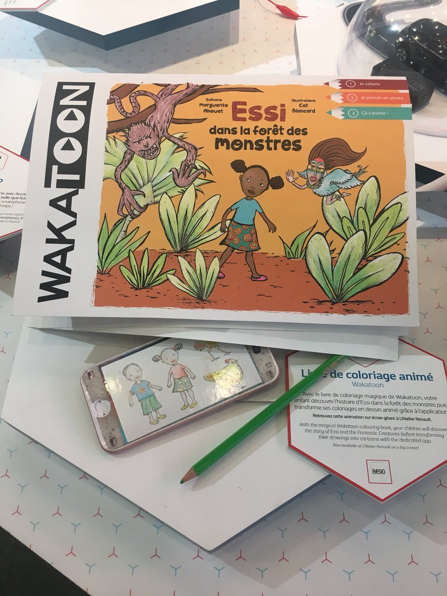 DataFeel's tweet photo. #NoelFrenchTech Le livre magique @wakatoon transforme les coloriages en dessin animé #MerryChristmas à @AtelierRenault https://t.co/Du9LJBuIGp
