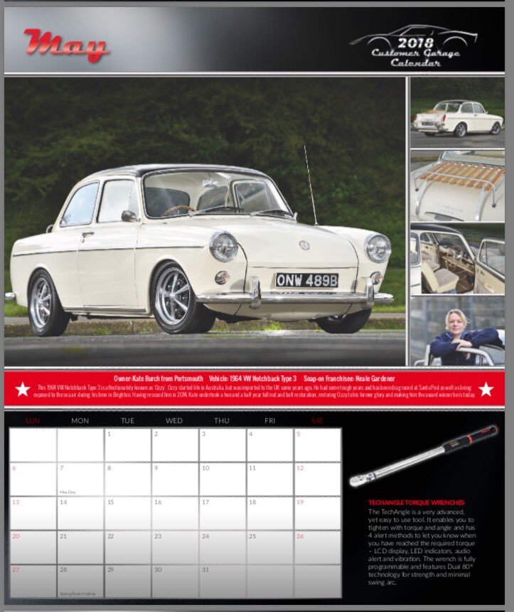 burchy72's tweet photo. Thanks to @Snapon_Tools for this amazing print of Ozzy from their 2018 Calendar π @splittywedding #vwnotchback #vw #Volkswagen #snap-on #car #vintagecar #2018 https://t.co/KbO9sXDJuR