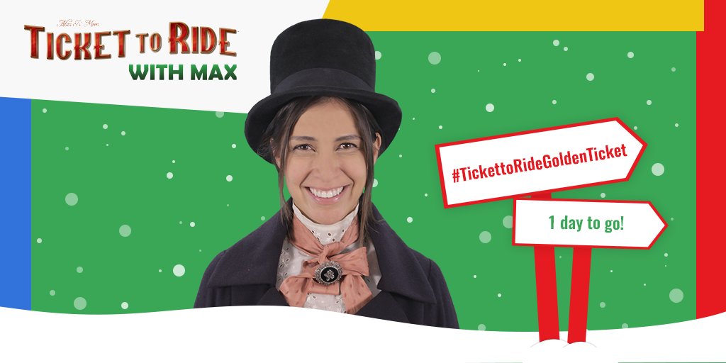 T2RwithMax's tweet photo. Merry Christmas Eve Everyone! 
How many people have Ticket to Ride on their wish list?
Share your photos of playing Ticket to Ride during the holidays! 
#TickettoRide #BoardGames #TickettoRideGoldenTicket #ChristmasEve #Games https://t.co/vyOhtkhJnh