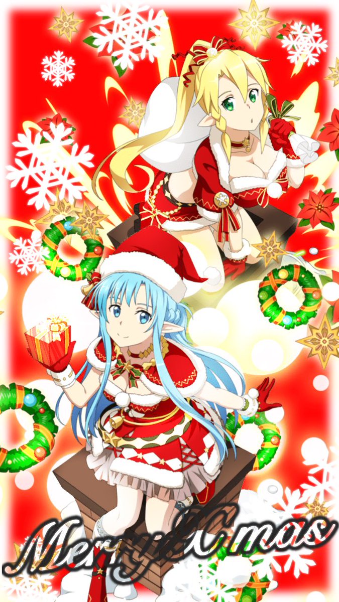 ট ইট র 黒 Kuro 加工師 Merryx Mas クリスマス記念ということで 加工しました 第1弾です 保存 使用はフォロー Rtお願いします クリスマス ソードアート オンライン 加工 壁紙 Sao メモデフ 黒の加工屋 みんな可愛い