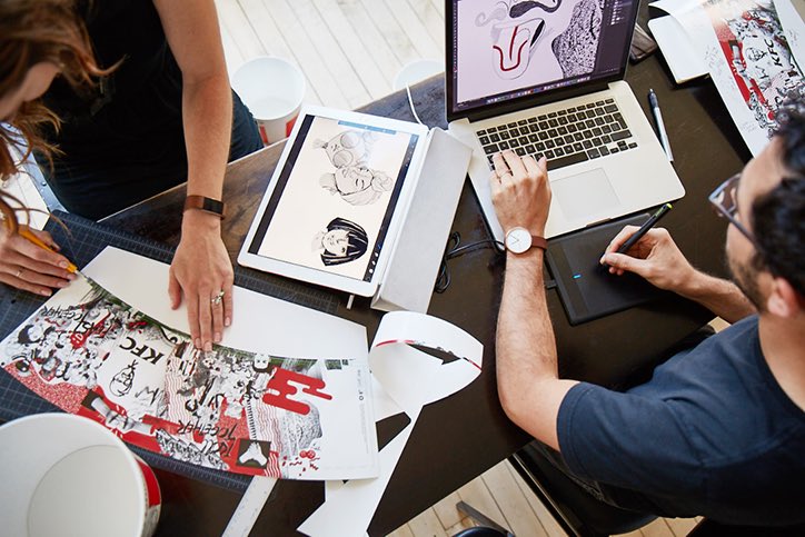 Oooh, we made a bucket!    itsnicethat.com/news/kfc-festi…