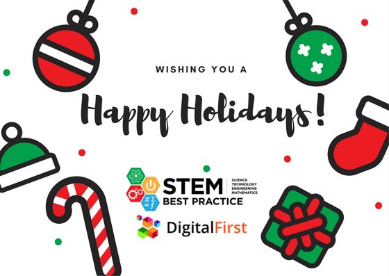 From all of us to all of you. Wishing you a Happy Holidays! 
🎄🎁☃️❄️🛷🎅🤶🔔#HappyHolidays #Yuletide #educators #stembestpractice #uae  #STEM #STEAM #K12 #STEMMENAAwards
