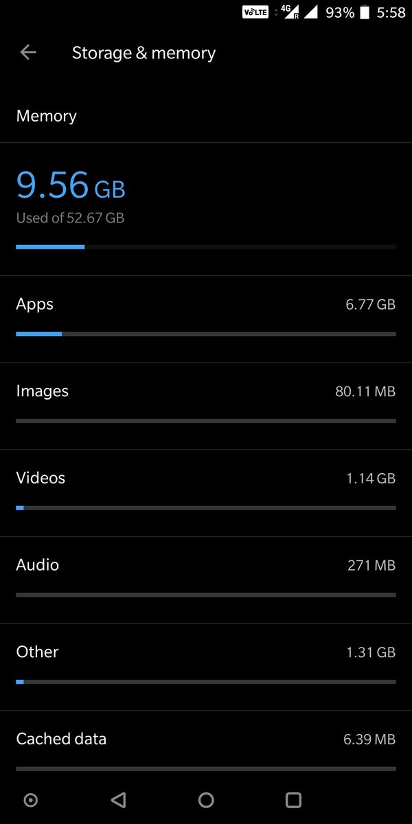 ktnaidu's tweet image. What &quot;other&quot; mean in storage of oneplus 5T #oneplus_support #OnePlus5T