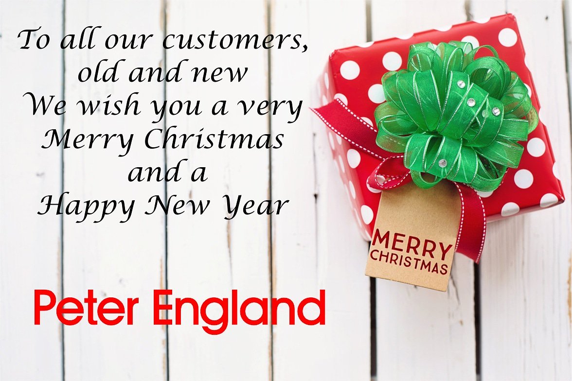 PeterEnglandUK's tweet photo. Merry Christmas from Peter England https://t.co/rJbZIYN54X