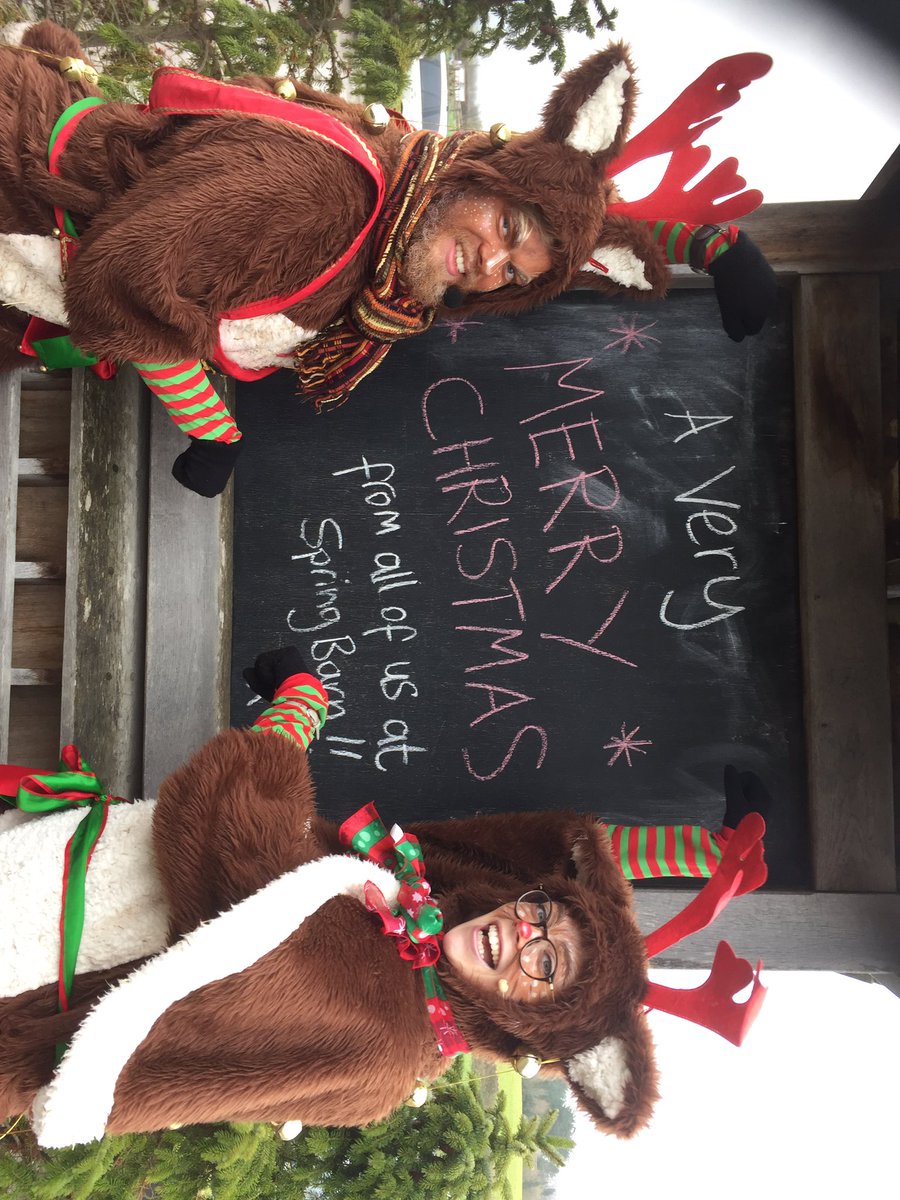 SpringBarnFarm's tweet image. A very merry Christmas from all @springbarn