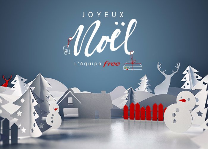 Toutes les équipes de Free vous souhaitent un très bon réveillon et un joyeux Noel ! #JoyeuxNoel2017