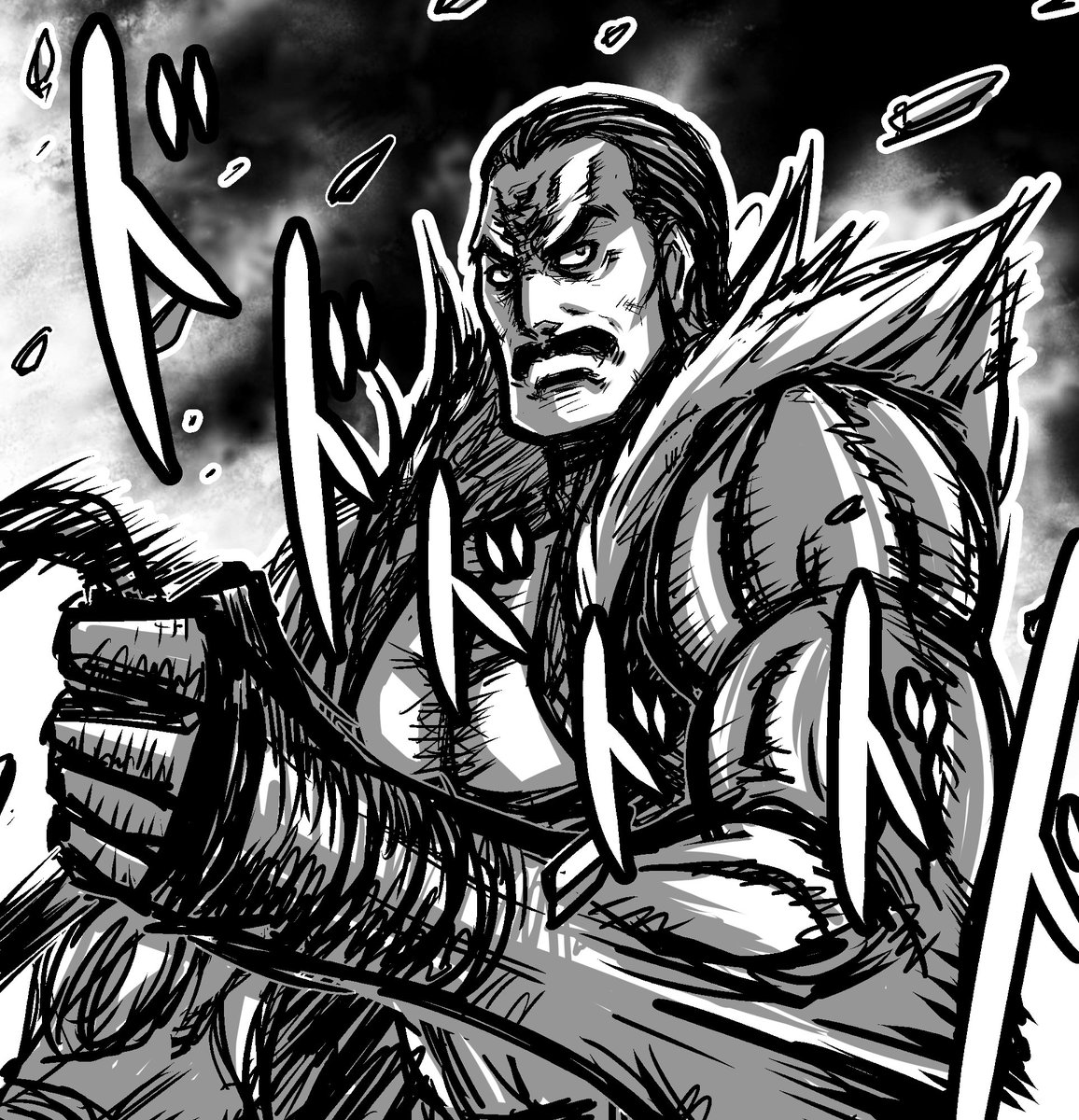 高橋 祐 バロンズ工房 Twitterissa クリスマスだしフランコバッシュでも描くかと思って筆をとったものの できあがりがハン将軍になってしまったイラストがこちらです