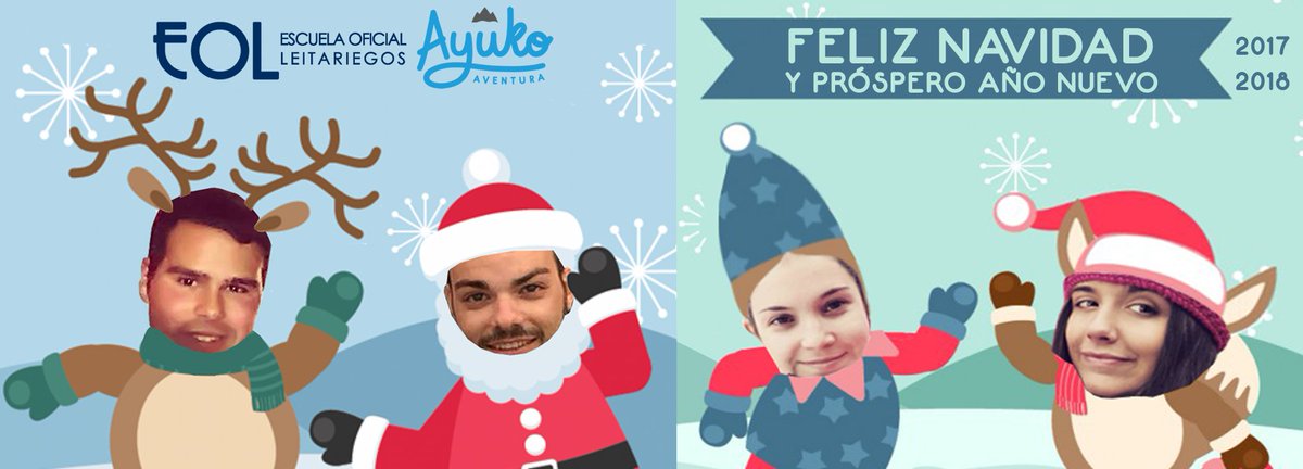 EOLeitariegos's tweet photo. Feliz Navidad y Felices Fiestas de todo el equipo que formamos la EOL y @AyukoAventura. Houhouhou. Nos vemos en la nieve!!! https://t.co/8Mu6WGnhRK