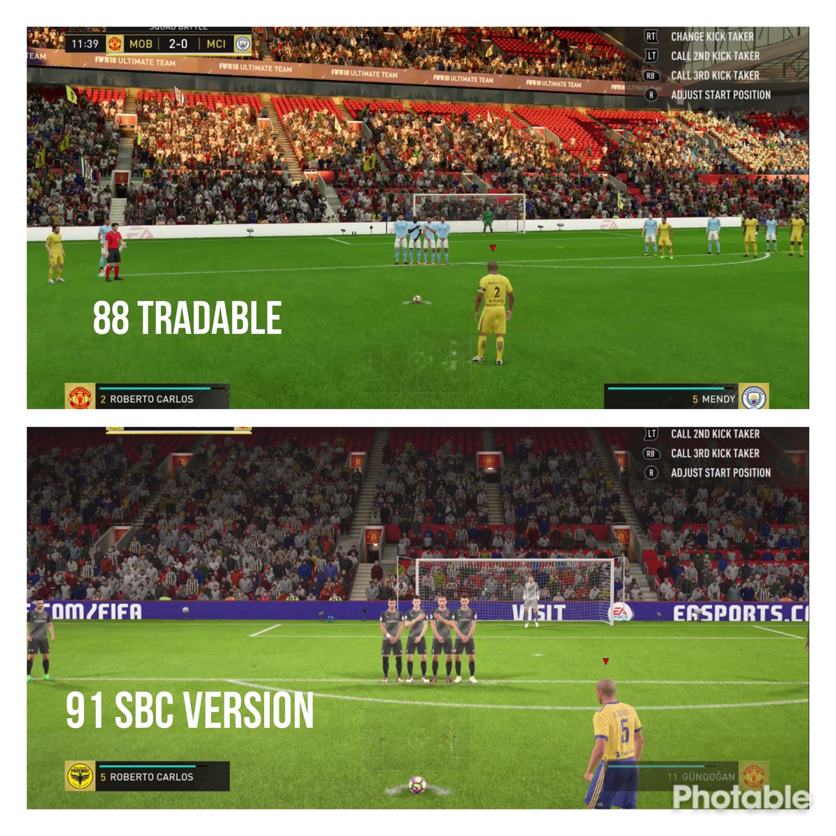 LokoMorroco's tweet photo. @Hashtag_Boras #Traitgate I made a Thread about Icon SBC players missing Traits that the Tradable Icons DO Have. *Roberto Carlos is missing his Signature free kick trait &amp; god knows what else https://t.co/do4EGrgxhm