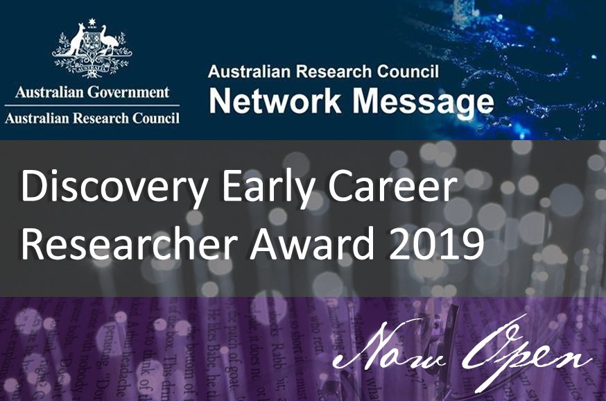 arc_gov_au's tweet image. #ARCNetworkMsg: The Discovery Early Career Researcher Award (DECRA) scheme for funding commencing in 2019 is now open for proposals bit.ly/DECRA19