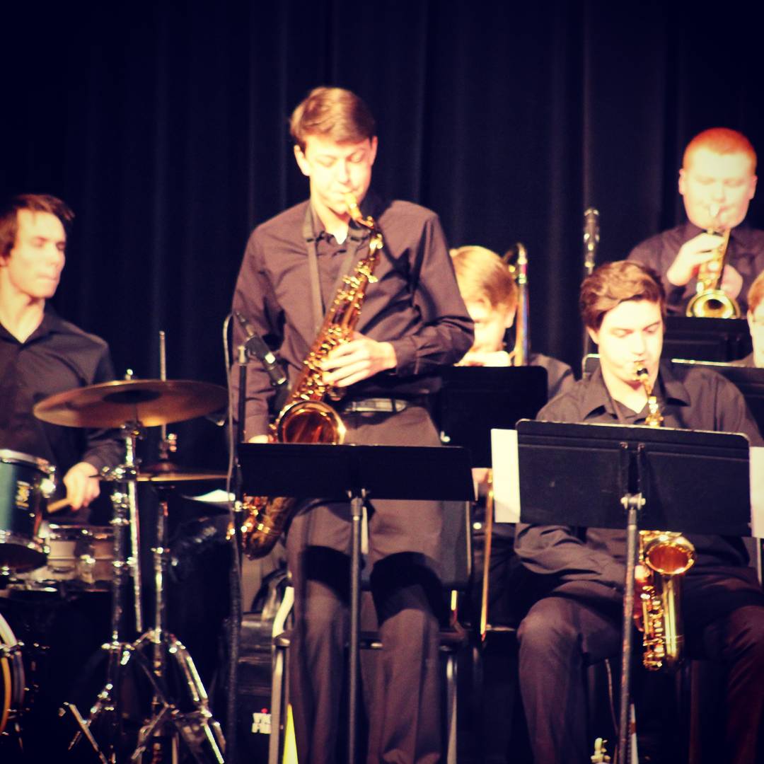 GCYJazzCollab's tweet photo. Excellent performance in the OMEA district 13 Honor Jazz Band showcasing the talents of Henry, Russel &amp; Zach https://t.co/Tm42akaMIe